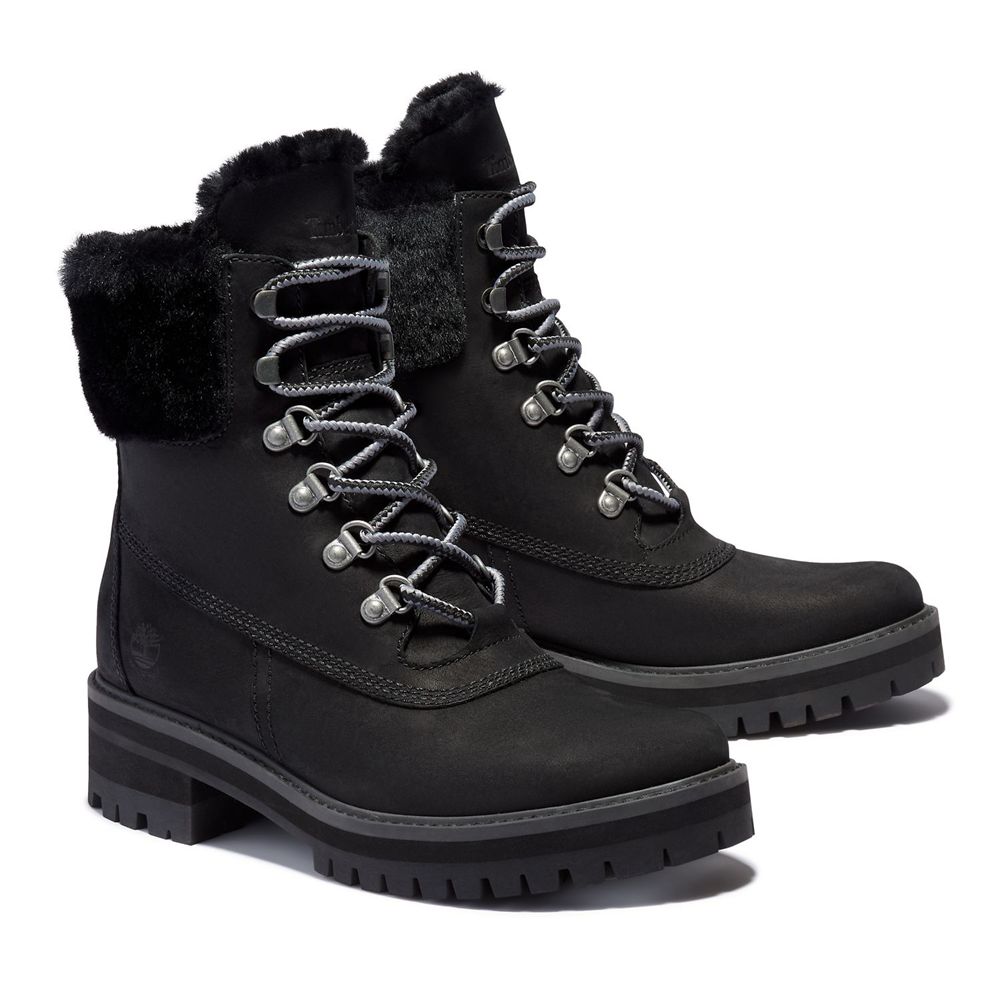 Timberland 6-Inch Μποτακια Γυναικεια Μαυρα - Courmayeur Valley Waterproof - Greece 5137064-IM